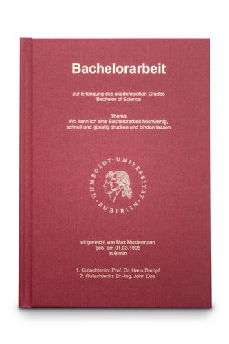 Hardcover Bindung Hardcover Standardbuch bordeaux rot